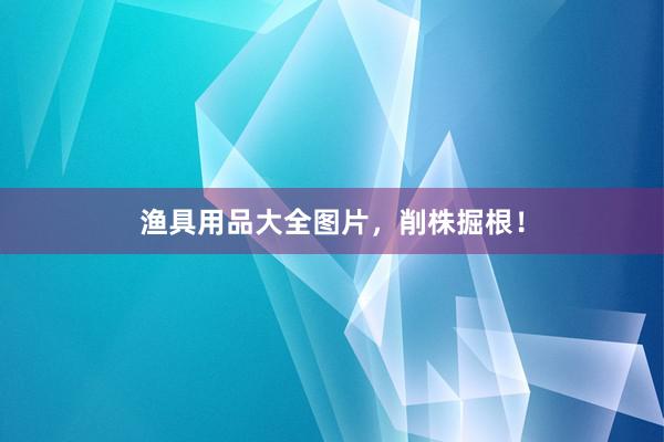 渔具用品大全图片，削株掘根！